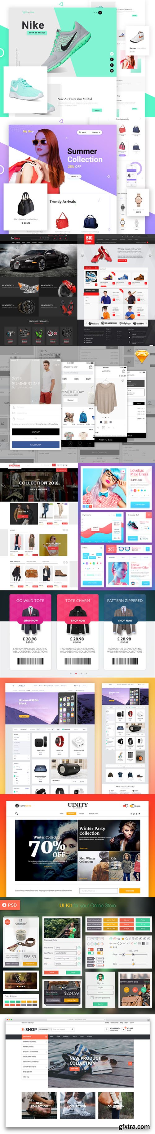 12 Ecommerce PSD Templates to create the Best Online Shop ! 12 Ecommerce PSD Templates to create the Best Online Shop !