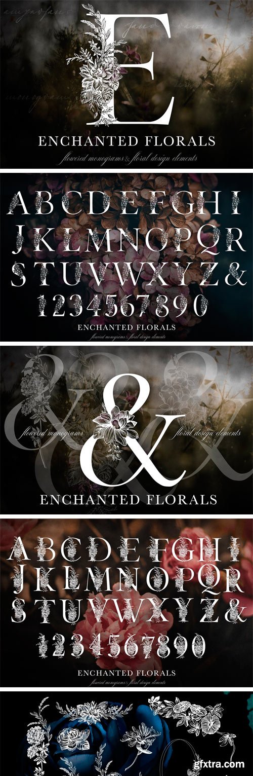 Enchanted Florals Monogram Set 2248583