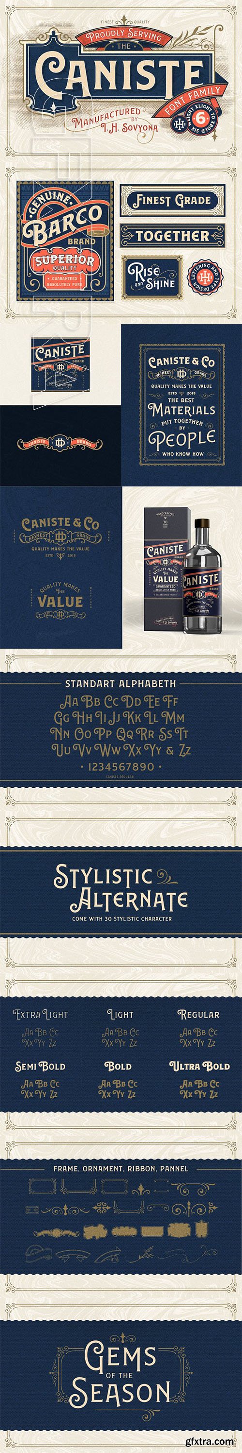 CreativeMarket - Caniste Font Family 2265190