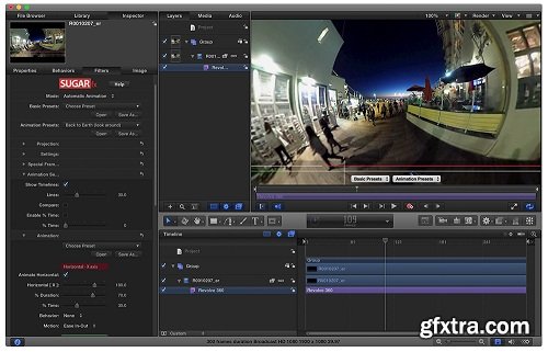 SUGARfx Revolve 360 1.0.2 for Final Cut Pro X, AE & Premiere (macOS)