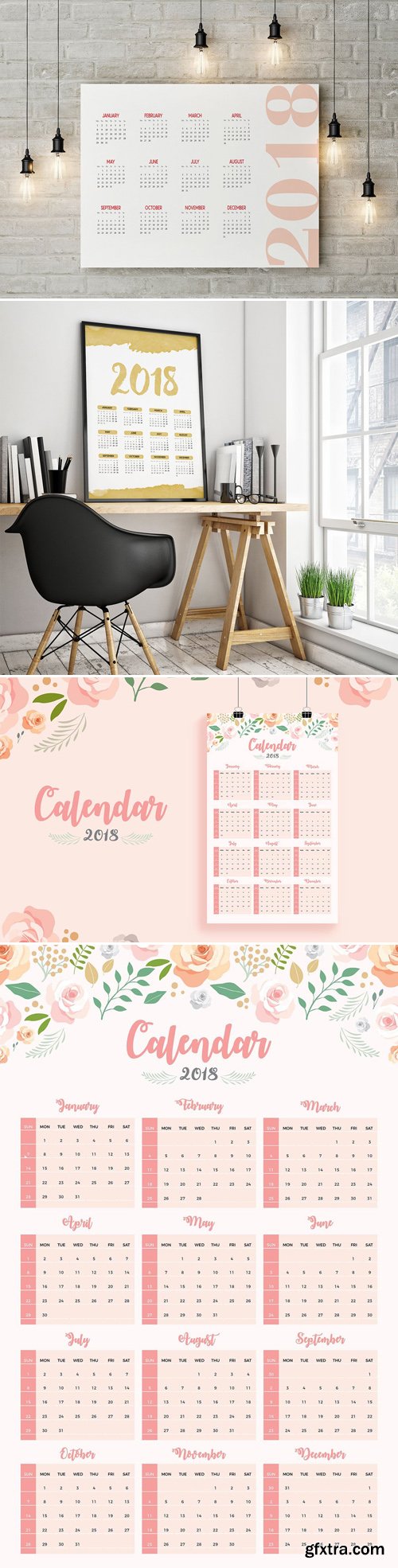 2018 Printable Wall Calendar Templates 2018 Printable Wall Calendar Templates