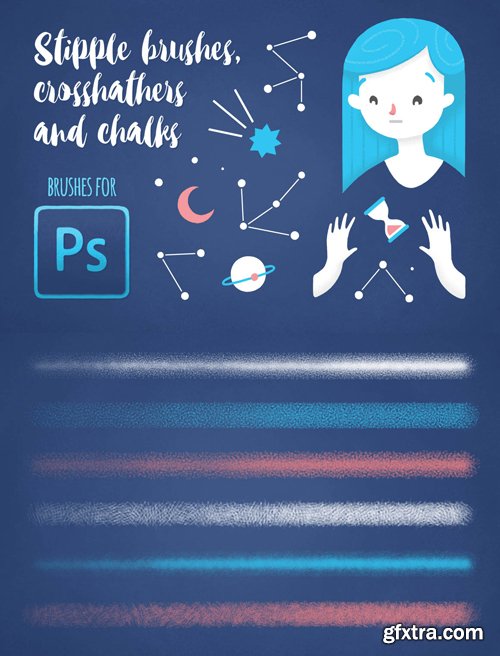 Stipple Hatch Chalk Photoshop Brushes Stipple Hatch Chalk Photoshop Brushes