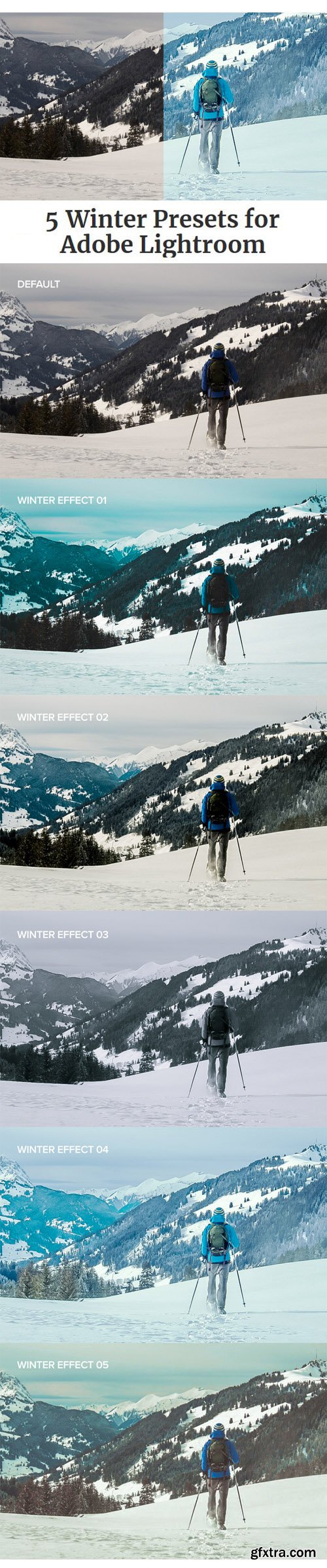 5 Winter Lightroom Presets 5 Winter Lightroom Presets