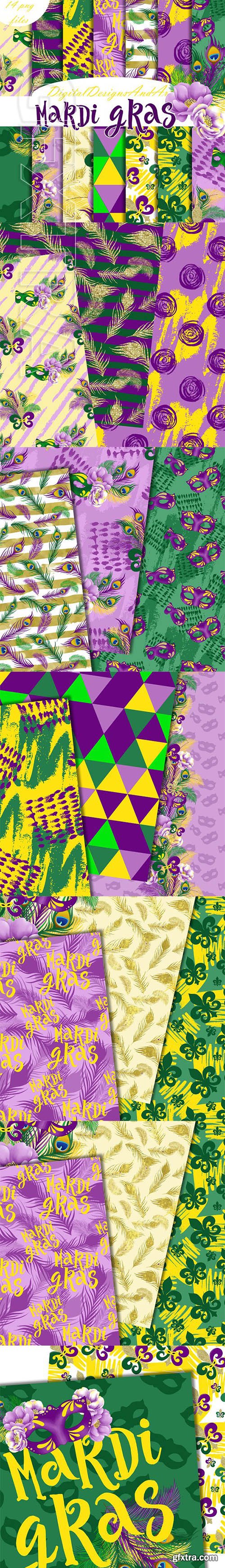 CreativeMarket - Mardi gras paper 2178934