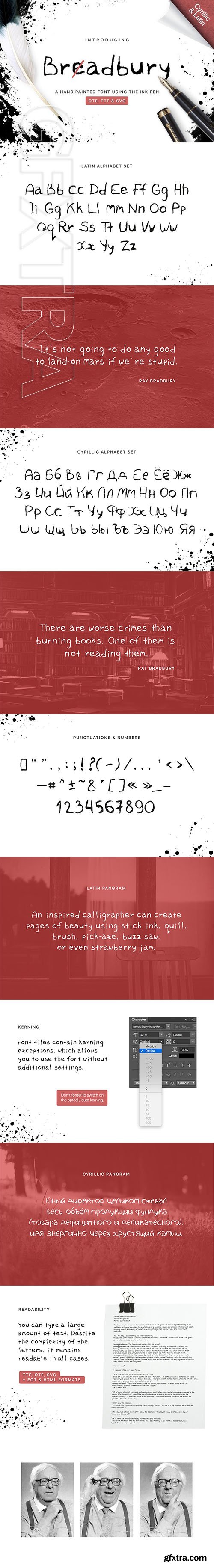 CreativeMarket - BreadBury font Ink pen 2262583