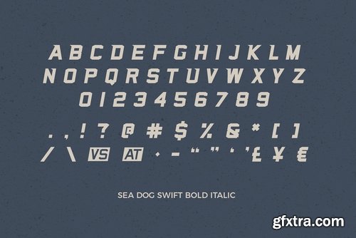 CM - Sea Dog Block Stencil Display Font 2279163