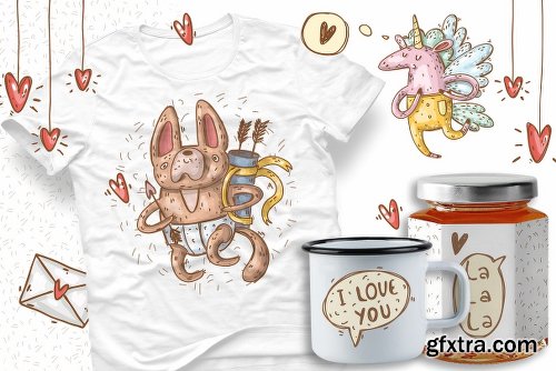 CreativeMarket Valentines day collection 2235233