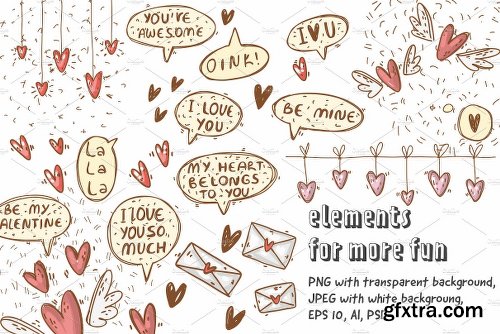 CreativeMarket Valentines day collection 2235233