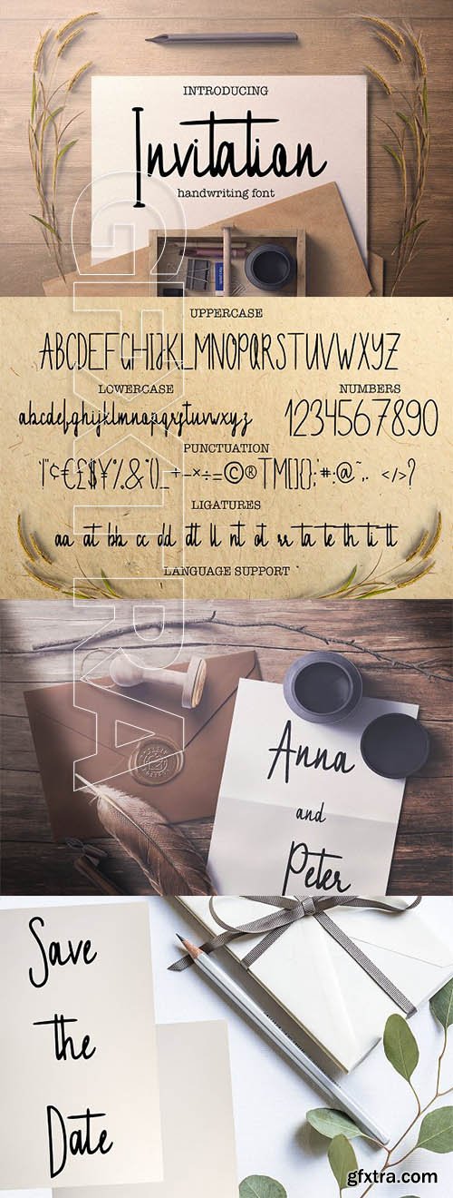CreativeMarket - Invitation handwritten font 2286787