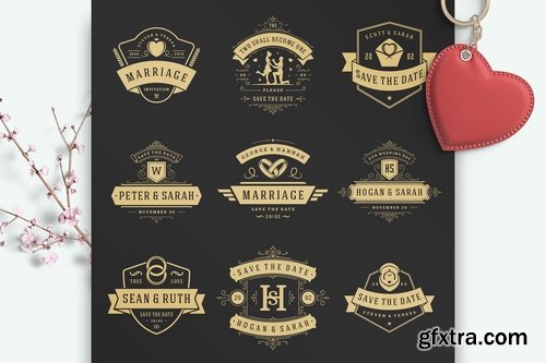 CM - 18 Wedding Logos and Badges 2202063