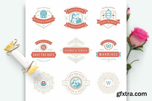 CM - 18 Wedding Logos and Badges 2202063