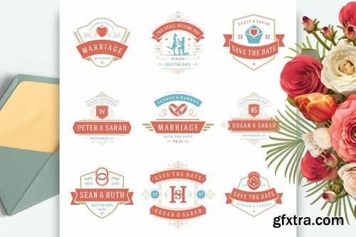 CM - 18 Wedding Logos and Badges 2202063