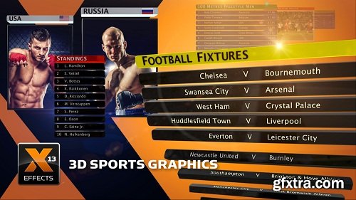 3D Sports Graphics 1.0 for Final Cut Pro X (macOS)