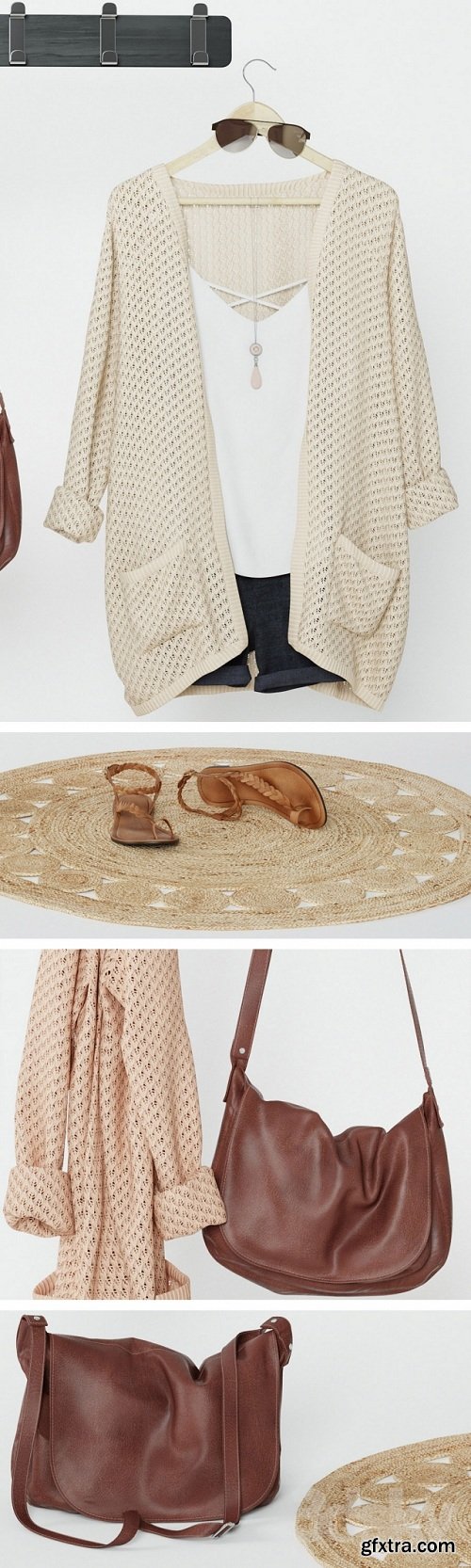 Clothes & Bag 3d Models