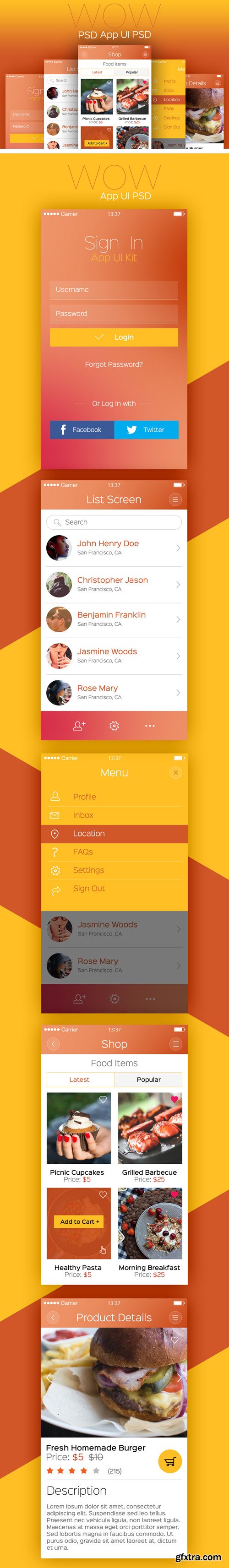 WOW : Modern Mobile App UI WOW : Modern Mobile App UI