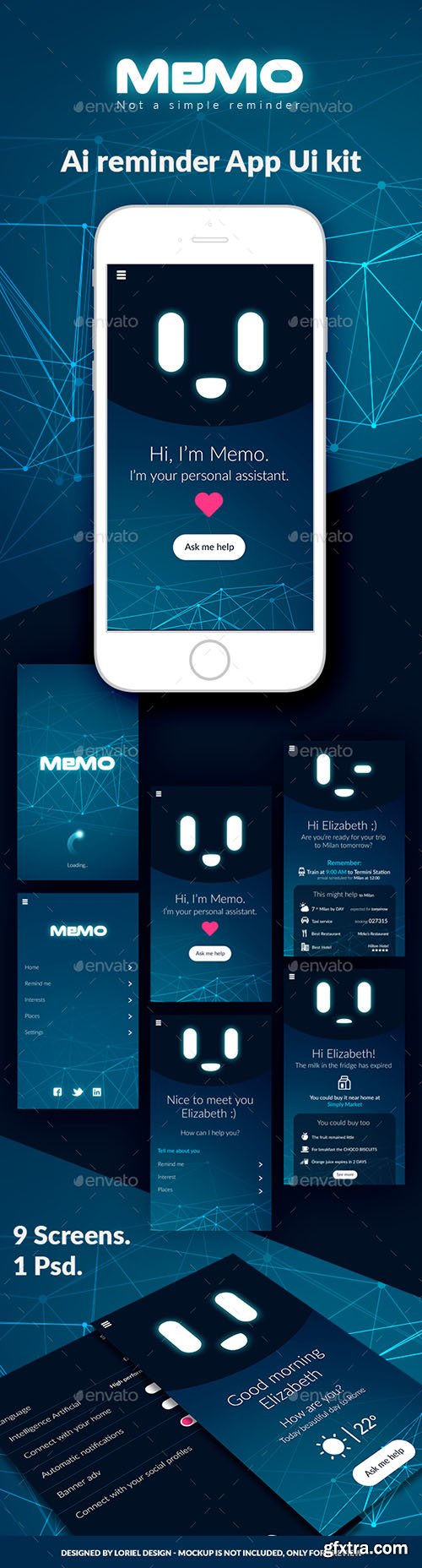 GR - Memo - Mobile AI Reminder App Ui kit 21297734 GR - Memo - Mobile AI Reminder App Ui kit 21297734
