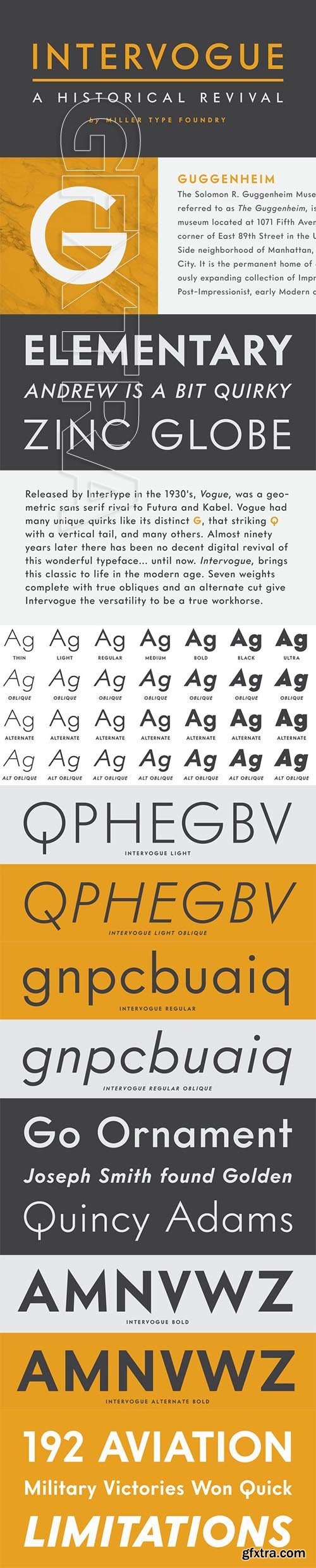 Intervogue font family