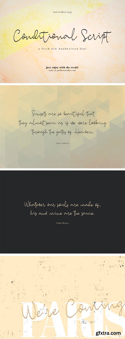 Conditional Script Font