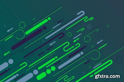 Motion of Rounded Lines Backgrounds