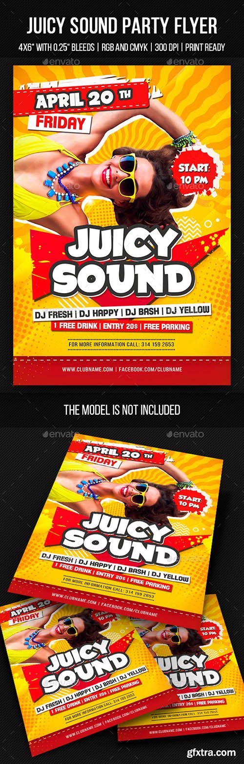 GR - Juicy Sound Party Flyer 21414679 GR - Juicy Sound Party Flyer 21414679