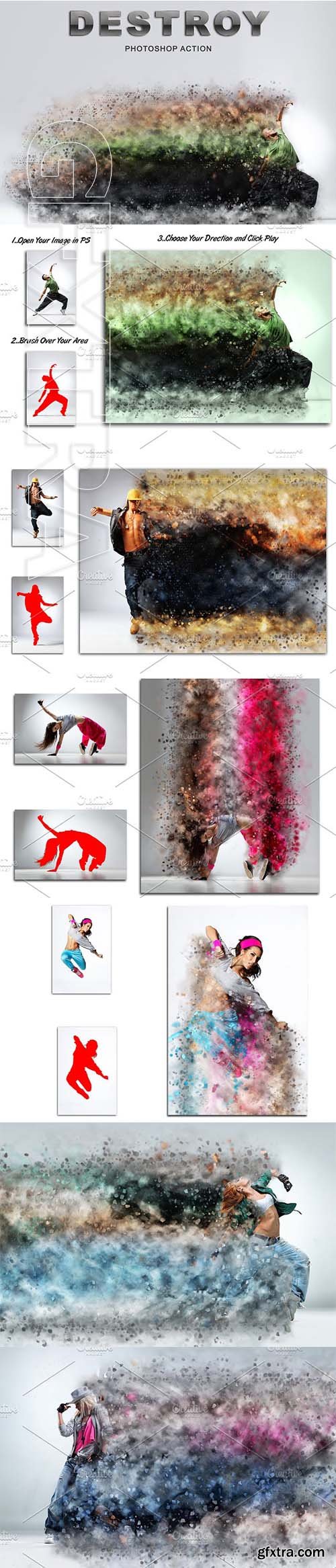 CreativeMarket - Destroy Photoshop Action 2289073