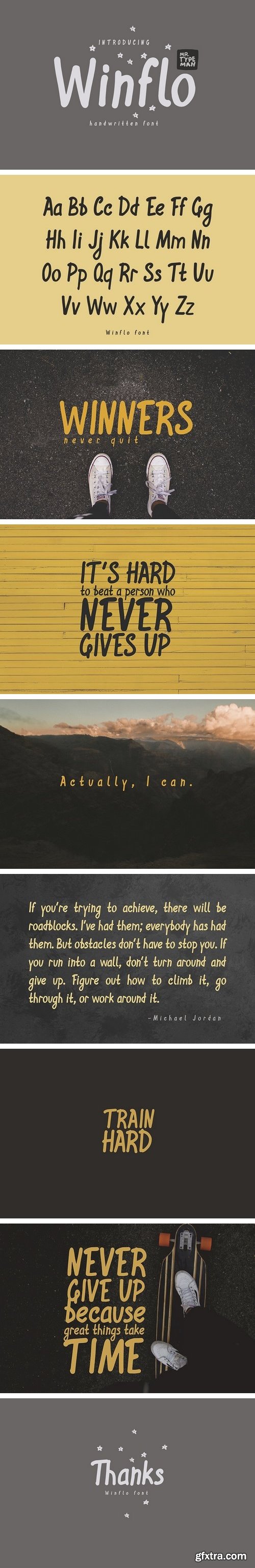 CM - Winflo Handwritten Font 1511869