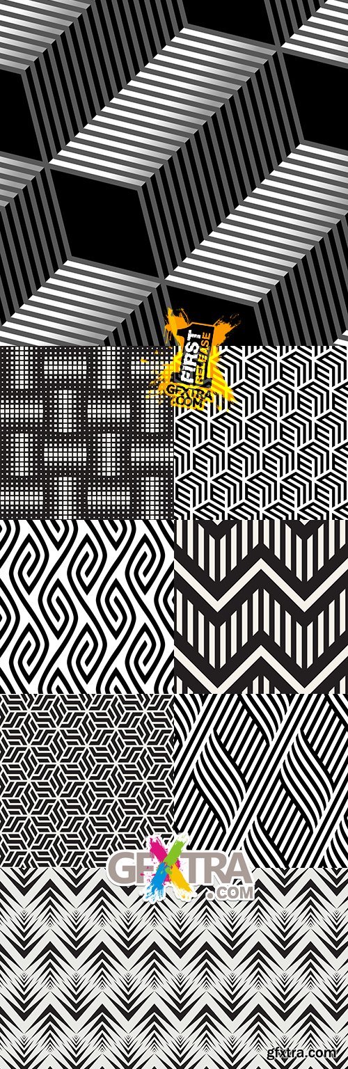 Modern geometric abstract backgrounds design 27