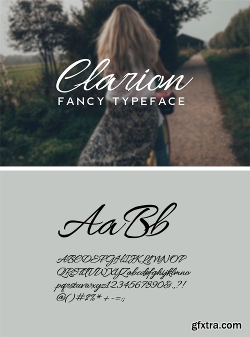 CM - CLARION - Fancy Handwriting Typeface 767208