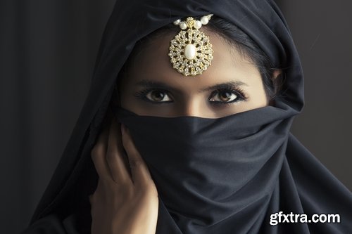 Muslim Girl, Woman, Child with Hijab 25xJPG