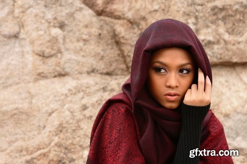 Muslim Girl, Woman, Child with Hijab 25xJPG