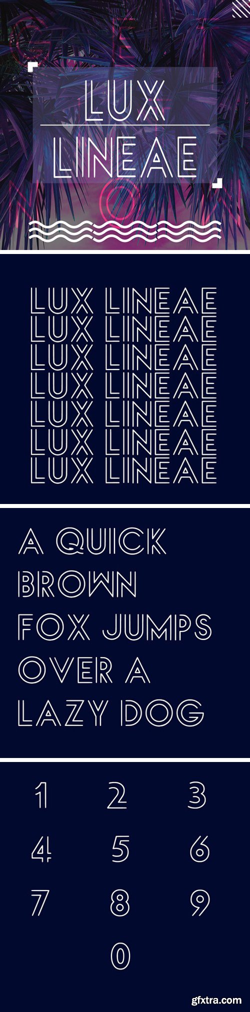 L U X L I N E A E, LUXLINEAE font