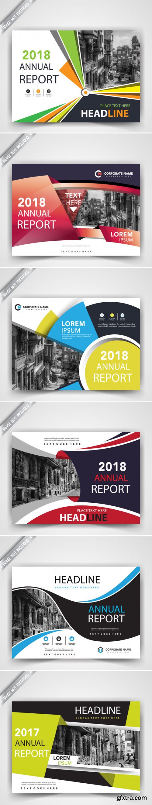 6 Horizontal Flyers Design Vector 6 Horizontal Flyers Design Vector