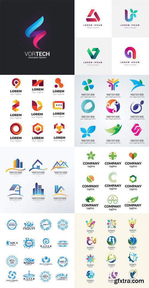 Collection of 66 Logos Templates Vector Collection of 66 Logos Templates Vector