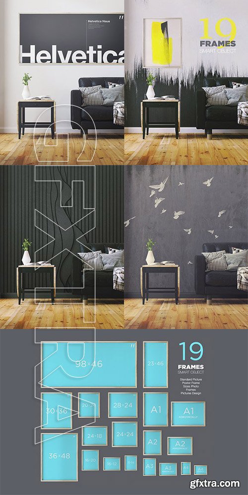 CreativeMarket - Presentation Art Wall Mock-up 2335236