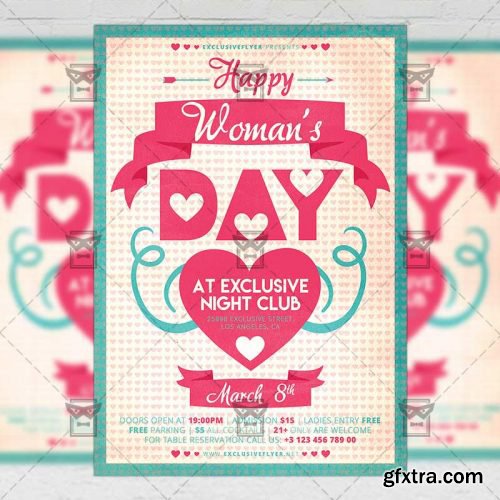 Happy Woman’s Day – Seasonal A5 Flyer Template