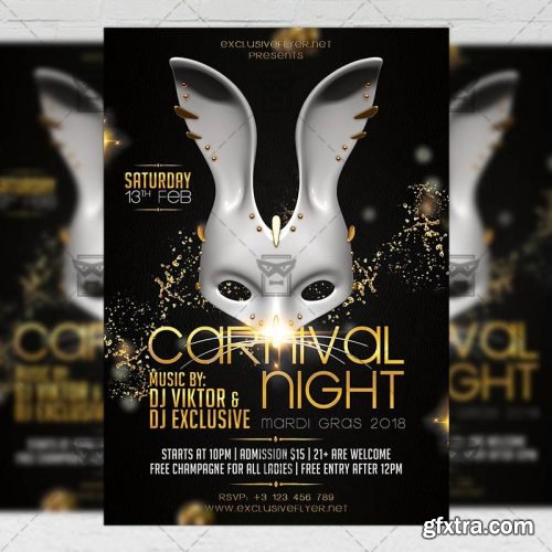 Carnival Night – Seasonal A5 Flyer Template Carnival Night – Seasonal A5 Flyer Template