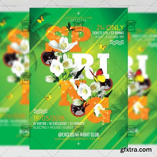Spring Bash – Seasonal A5 Flyer Template Spring Bash – Seasonal A5 Flyer Template