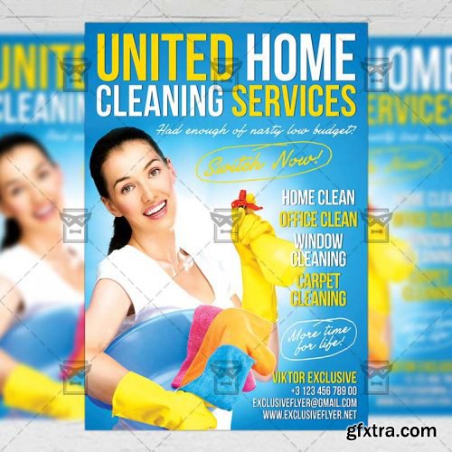 House Cleaning Service – Business A5 Flyer Template House Cleaning Service – Business A5 Flyer Template