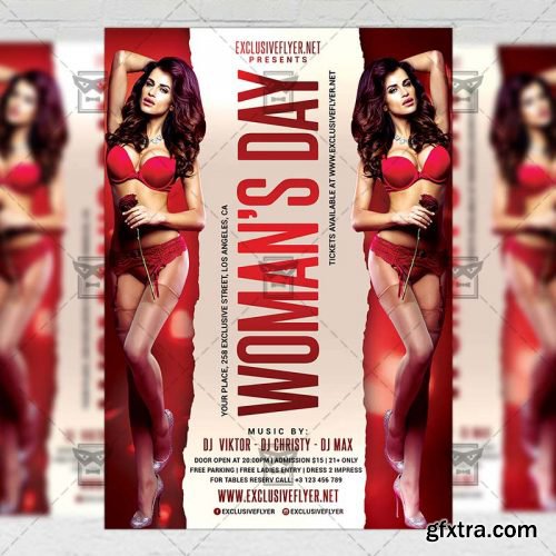 Woman’s Day – Seasonal A5 Flyer Template
