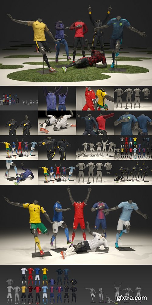 CM - Male mannequin Nike Football pack 3D 2319647 CM - Male mannequin Nike Football pack 3D 2319647