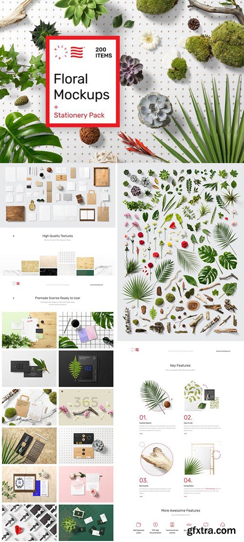 CM - Floral Mockups + Stationery Pack 2053168