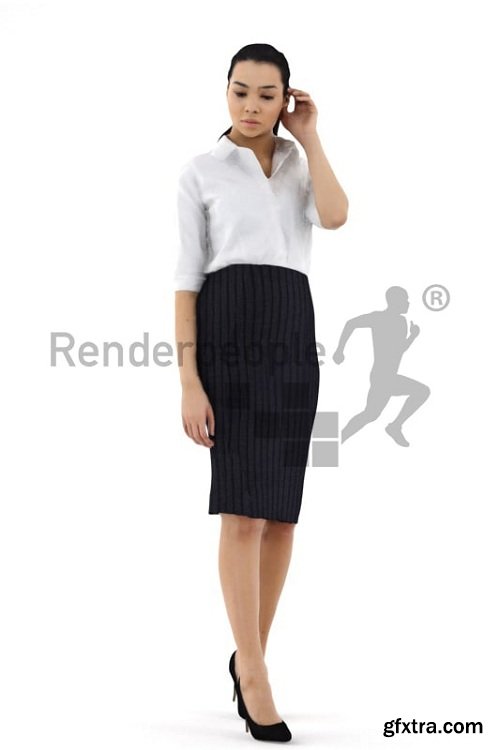 RenderPeople - Jessica Posed 003 3d model