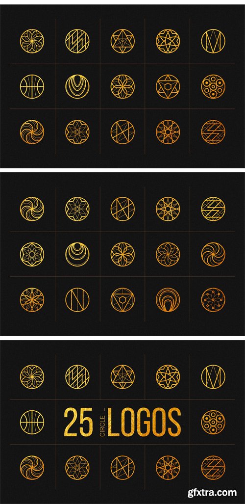 CM - 25 Linear Geometric Logos. Part II 2265580