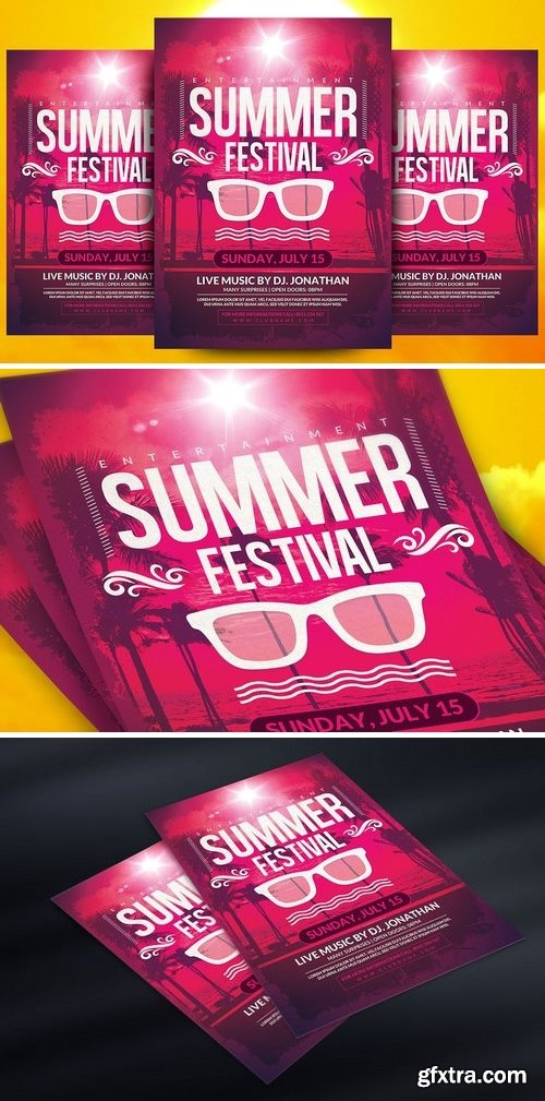 CM - Summer Festival Flyer Template 1540294