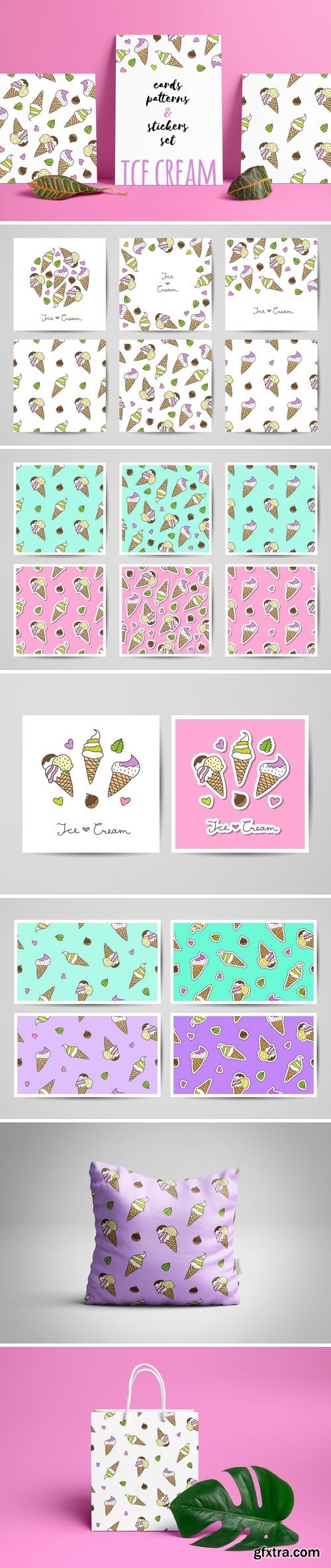 CM - Ice Cream patterns and cards 1521110