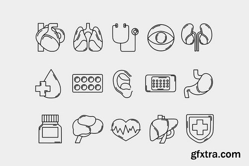 Medical Lines Icons