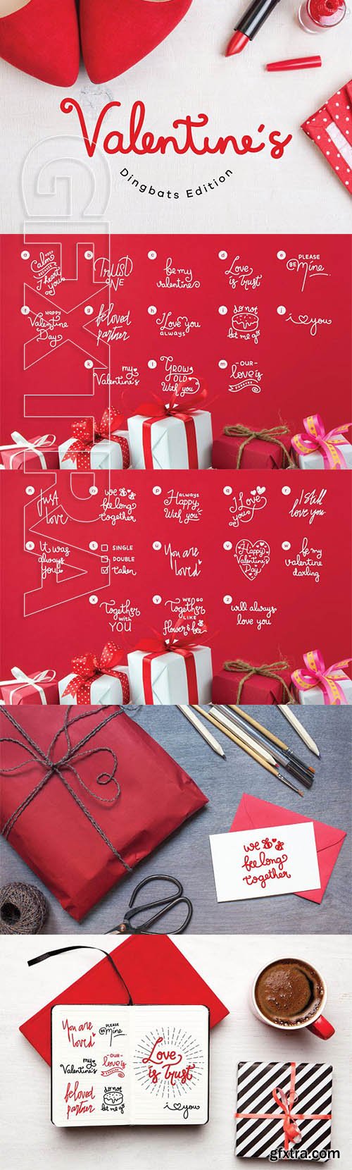CreativeMarket - Valentines Dingbats 2312477