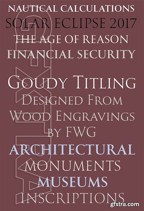 Goudy Titling font family