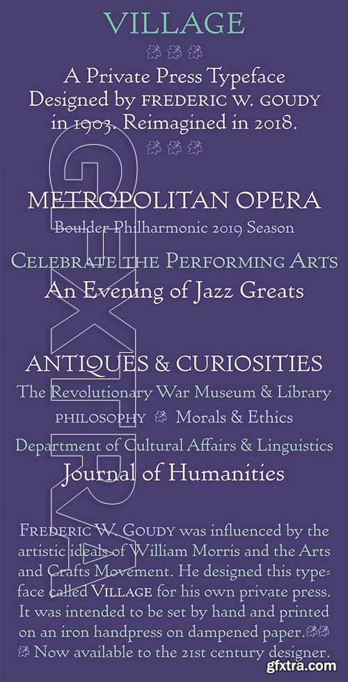 Village font family