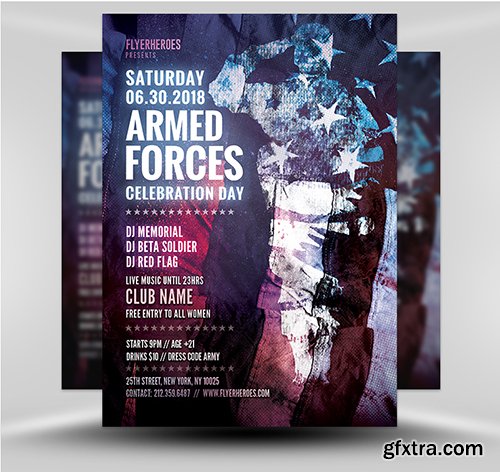 Armed Forces Appreciation Flyer Template v1 Armed Forces Appreciation Flyer Template v1